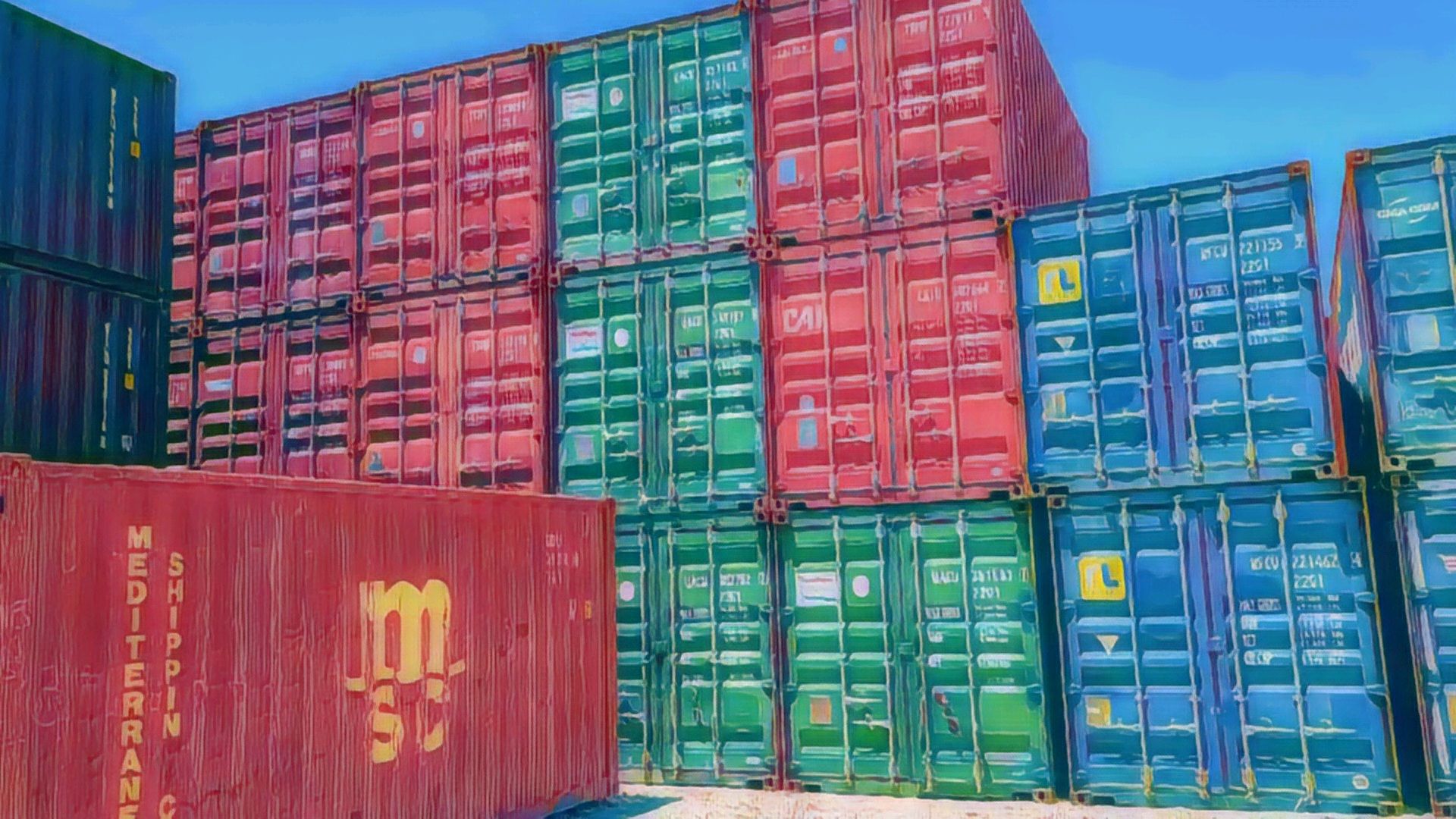 Shipping container photo from the LC Container yard in Hutchins, Texas