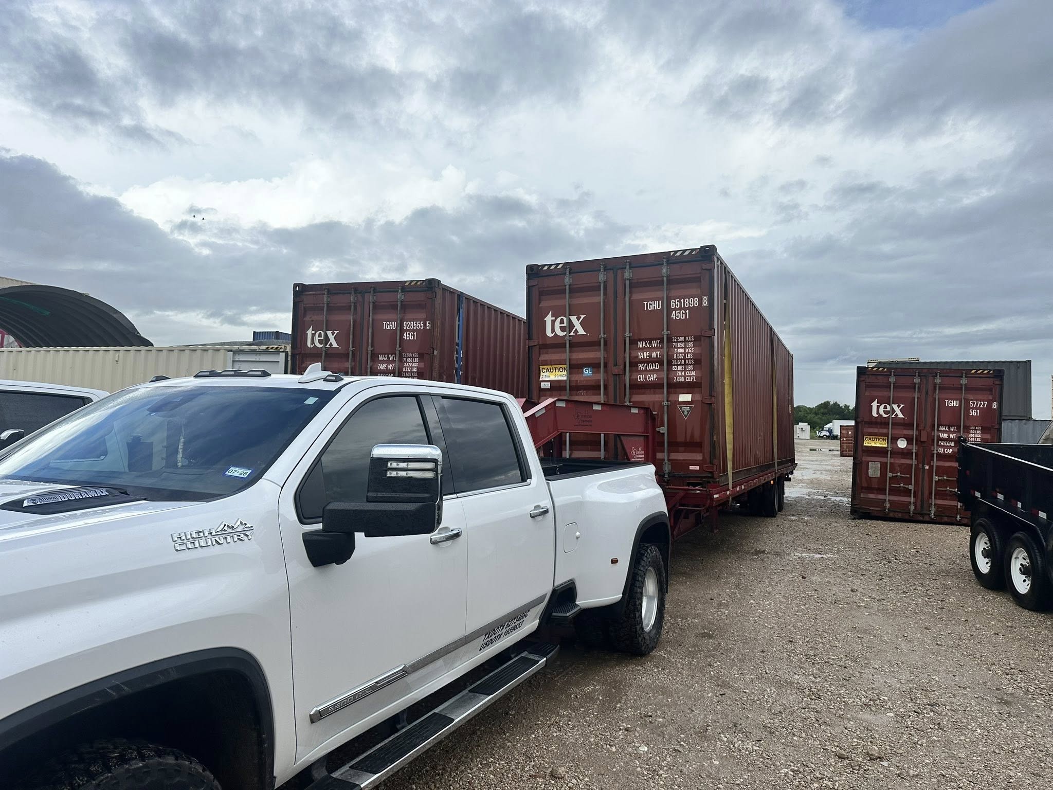 Shipping container photo from the LC Container yard in Hutchins, Texas