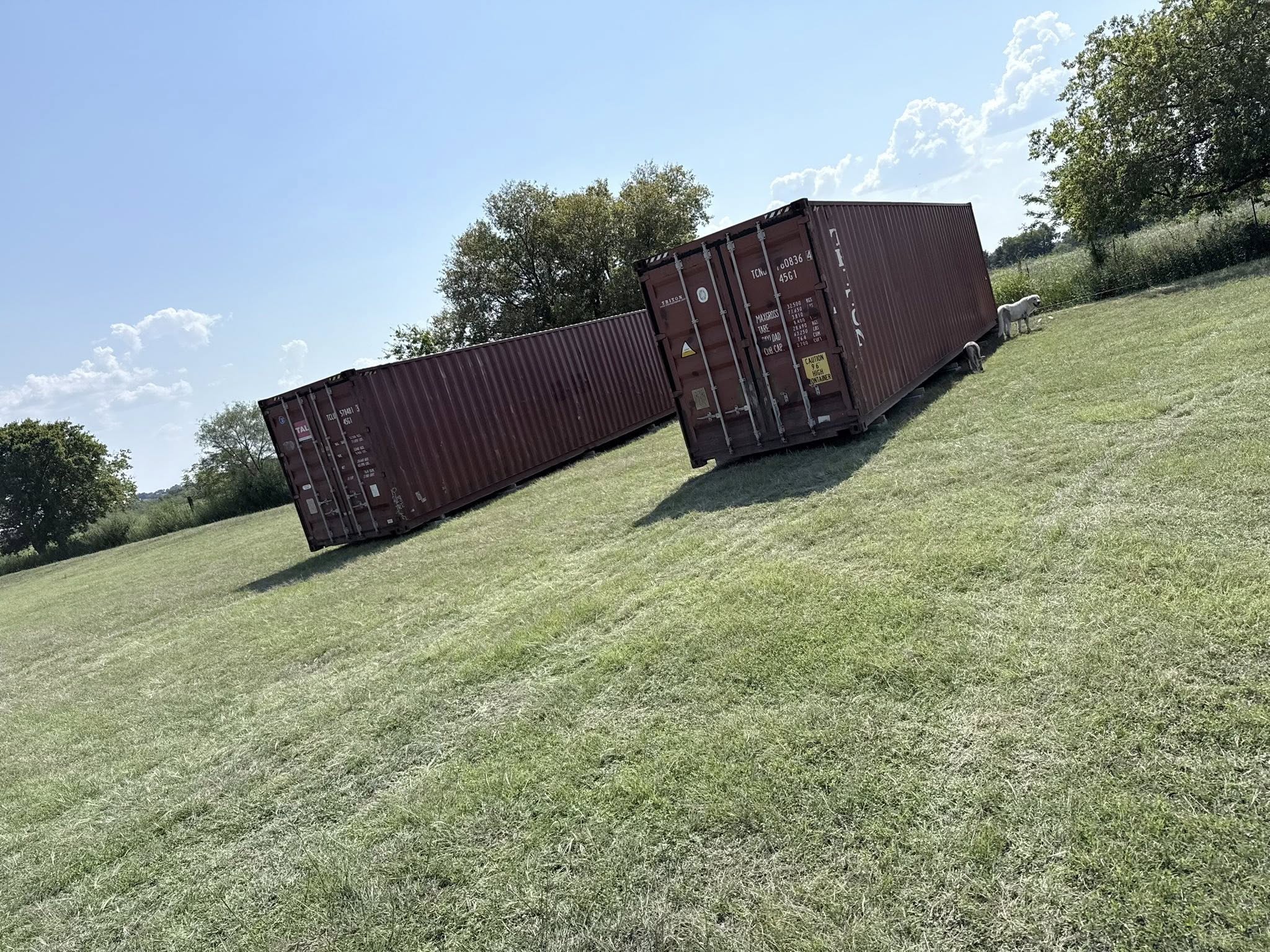 Shipping container photo from the LC Container yard in Hutchins, Texas